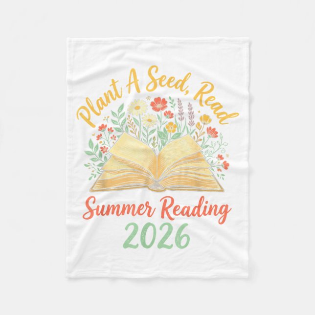Growing Minds Sommerlektüre 2026 Pflanze einen Sam Fleecedecke (Vorderseite)
