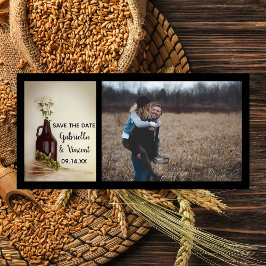 Growler Hops Daisies Brauerei Hochzeit speichern D Save The Date