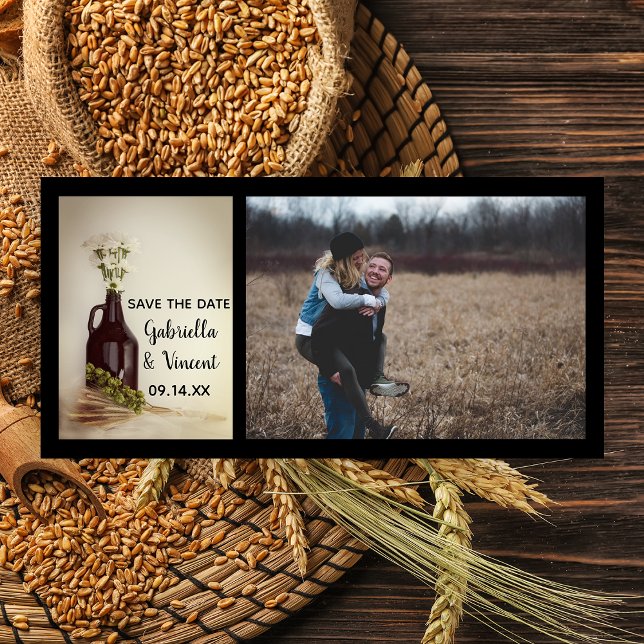 Growler Hops Daisies Brauerei Hochzeit speichern D Save The Date (Von Creator hochgeladen)