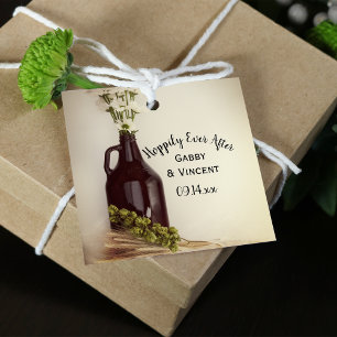 Growler Hops Daisies hoffentlich je nach Hochzeit Geschenkanhänger