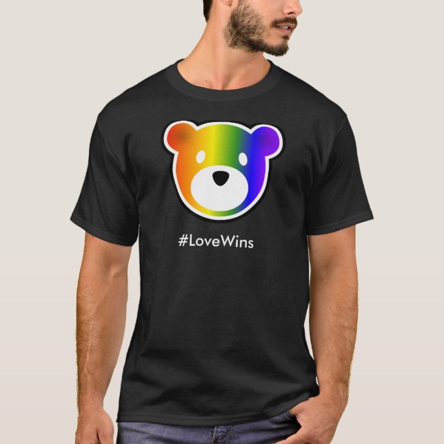 GROWLr #LoveWins dunkel T-Shirt (Vorderseite)