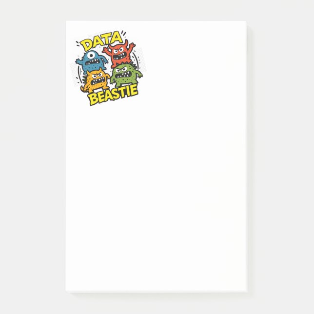 Growly Data Beastie Post-it® Notizen (Vorderseite)