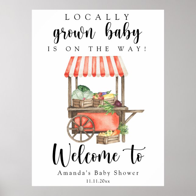 Grown Baby - Begrüßungsbaby-Dusche Poster (Vorne)