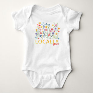 Grown Baby Bodysuit - Spring Floral Baby G Strampler