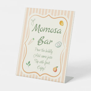 Grown Baby Shower Momosa Bar Sockelschild