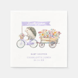 Grown Baby Shower Napkins - Lila Blüte Serviette