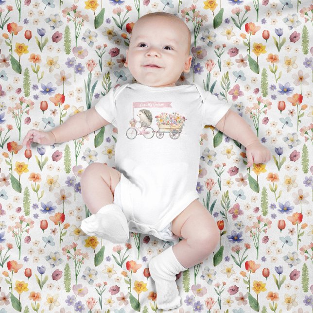 Grown Igel Baby Bodysuit - Pink Strampler (Adorable Baby Bodysuit )