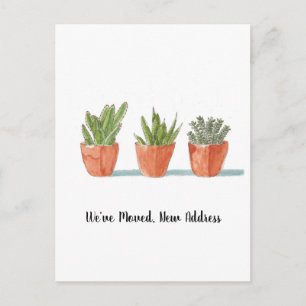 Grown We ve Moved New Zuhause Announcement Postcar Postkarte