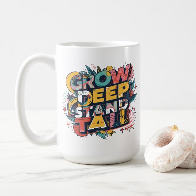Growth Inspiration Mugs Kaffeetasse (Mit Donut)