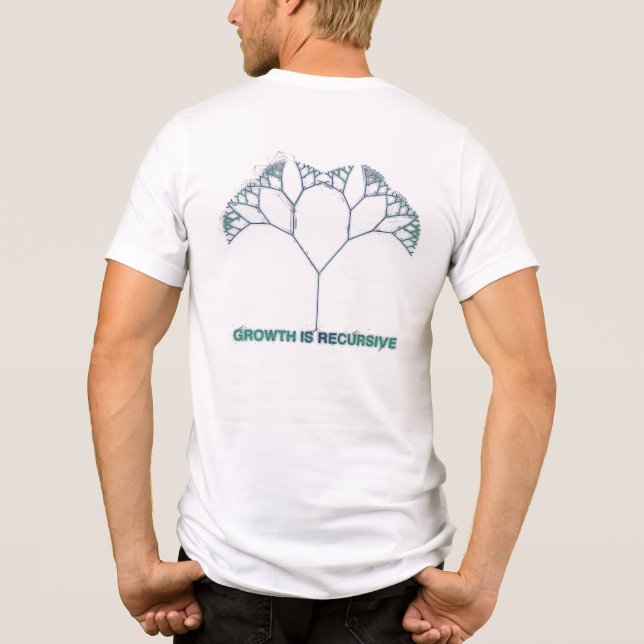 GROWTH_IS_RECURSIVE Tri-Blend SHIRT (Rückseite)