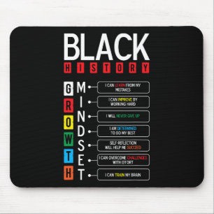 Growth Mindset Definition Cool Black History Monat Mousepad