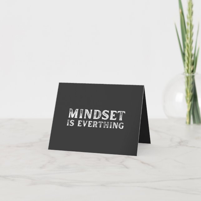 Growth Mindset Entrepreneur Teacher Fitness Motiva Karte (Vorderseite)