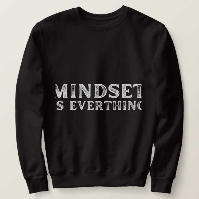 Growth Mindset Entrepreneur Teacher Fitness Motiva Sweatshirt (Design vorne)
