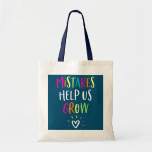Growth Mindset Positive Back to School Teacher Tragetasche
