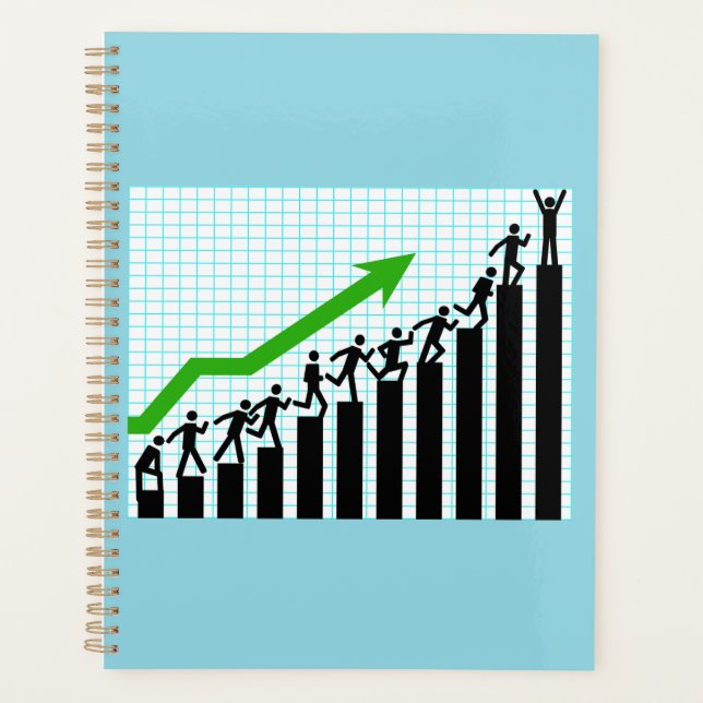 Growth Success Progress Bar Chart Planer (Vorderseite)