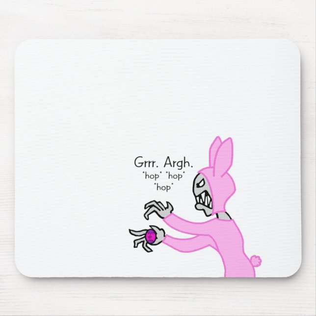 grr argh Häschen Mousepad (Vorne)