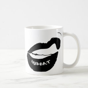 Grr was! Schwarzer Lipstick und Zähne Tasse