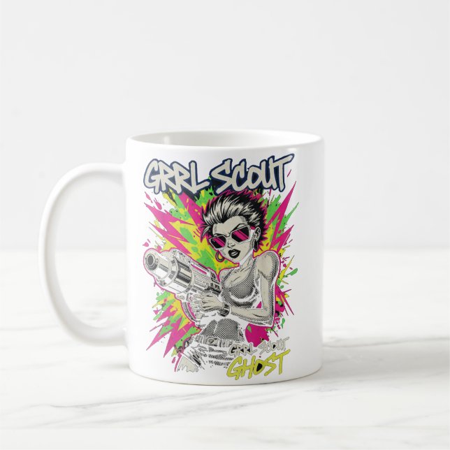 GRRL Scout Ghost  Kaffeetasse (Links)