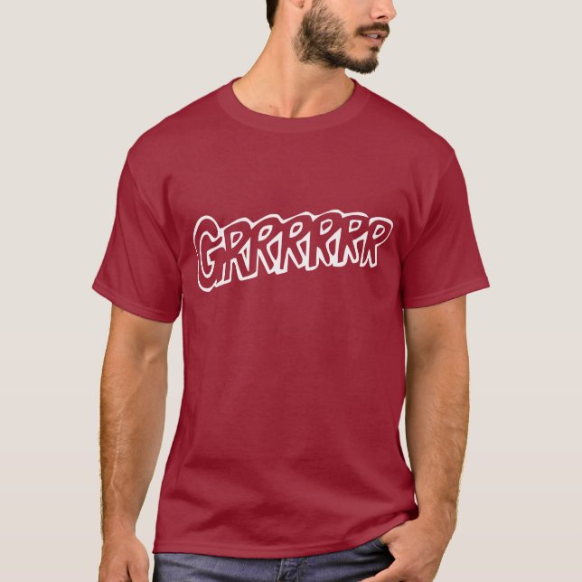 Grrrrrr! Dunkler T - Shirt (Vorderseite)