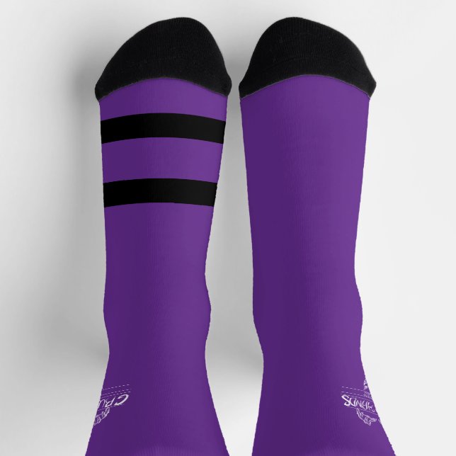 Grubby Hands Lila Crew Socks Socken (Oben)