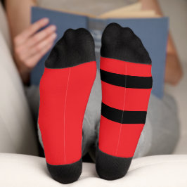Grubby Hands Logo Crew Socken (rot und schwarz)
