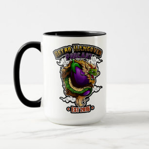 Grube der Eggplant Dragon Zwei-Tone-Jumbo-Tasse Tasse