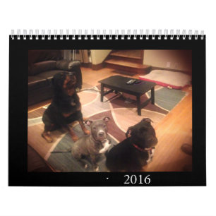 Grube Stier und Rottweiler Liebe Kalender