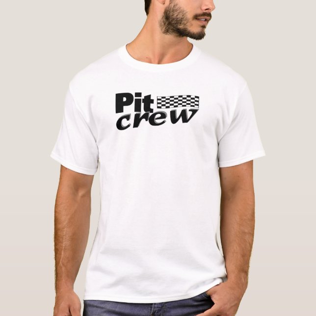 Gruben-Crew (Flagge laufend) T-Shirt (Vorderseite)