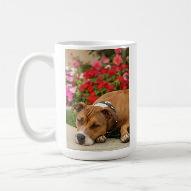 Gruben-Stier-Blumen-Tasse Tasse (Links)