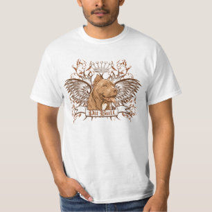 Gruben-Stier-HundeWappen u. -flügel T-Shirt