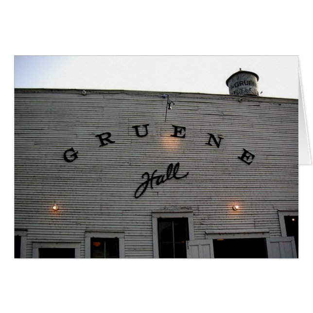 Gruene Hall (Vorderseite (Horizontal))