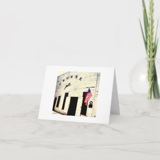 gruene Hallen-Anmerkungskarte Karte