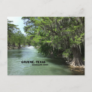 Gruene, Texas und Guadalupe Postkarte