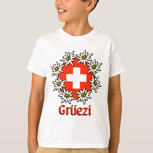 Gruezi scherzt T-Shirt (Vorderseite)