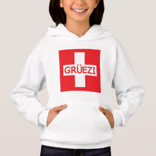 Gruezi Switzerland Flag Hoodie