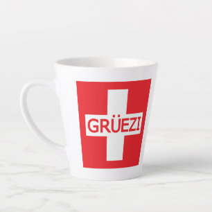 Gruezi Switzerland Flag Milchtasse