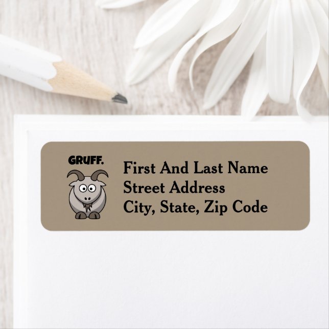 Gruff Gray Goat Funny Fairy Tale Cartoon (Insitu)