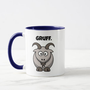 Gruff Gray Goat Funny Fairy Tale Cartoon Tasse