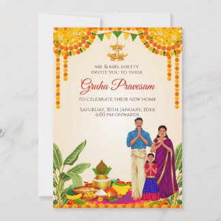 Gruhapravesh Einladung & Gruhapravesam