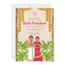 Gruhapravesh Einladung Indische Housewarming-Einla