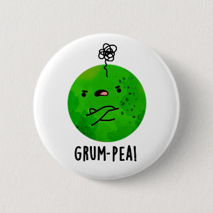 Grum-pea Funny Veggie Pun Button