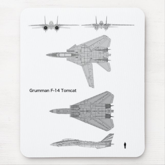 Grumman-14 Tomcat スド Mousepad (Vorne)