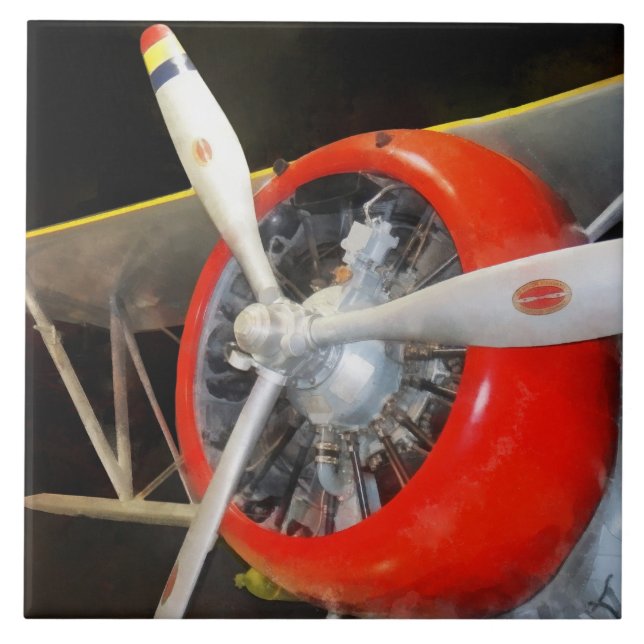 Grumman F3F-2 Doppeldecker Fliese (Vorderseite)