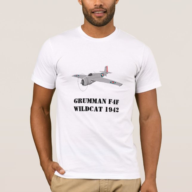 Grumman F4FWildCat 1942 T-Shirt (Vorderseite)