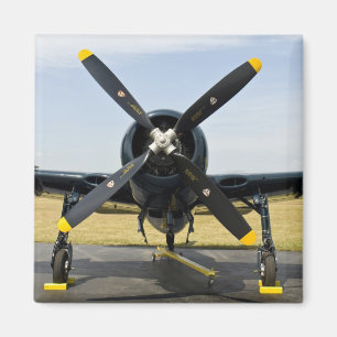 Grumman F8F Bearcat Marine-Trägerflugzeug auf dem Magnet