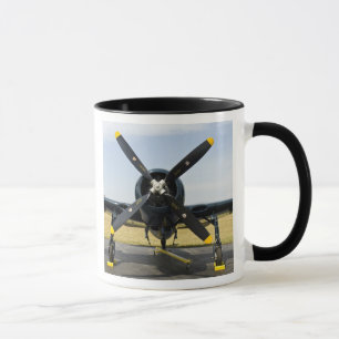 Grumman F8F Bearcat Marine-Trägerflugzeug auf dem Tasse