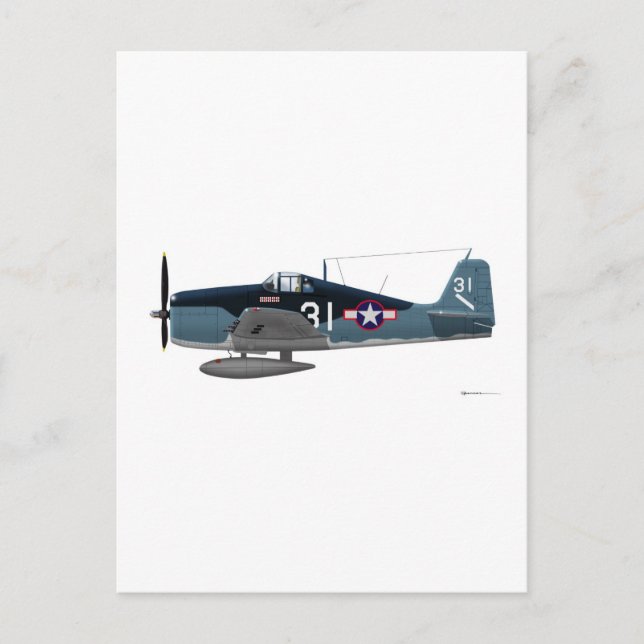 Grumman F-6F Wildcat Postkarte (Vorderseite)