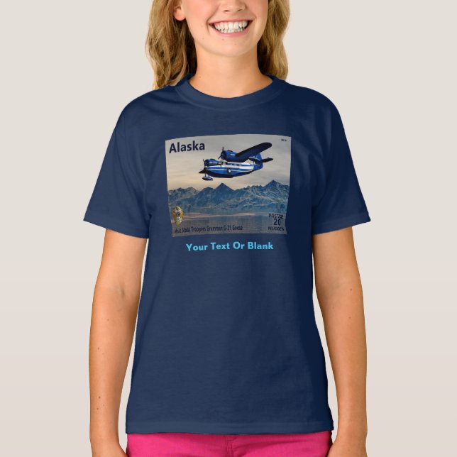 Grumman G-21 Gans - Alaska Postage T-Shirt (Vorderseite)