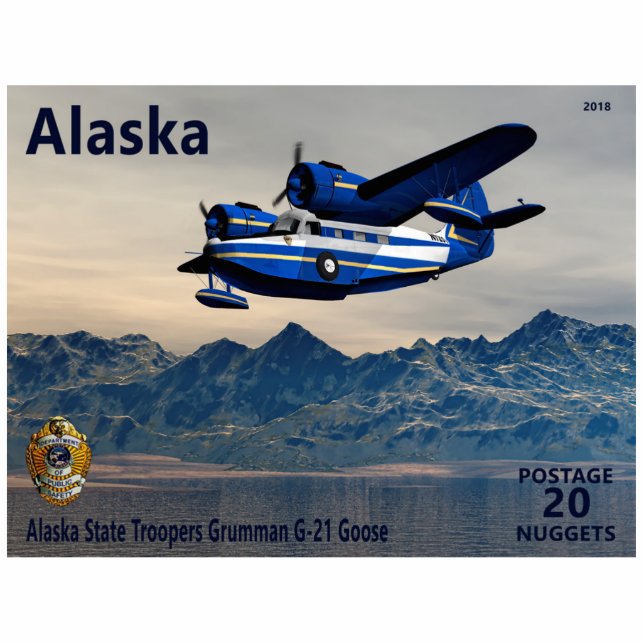 Grumman G-21 Goose Fotoskulptur Magnet (Vorne)