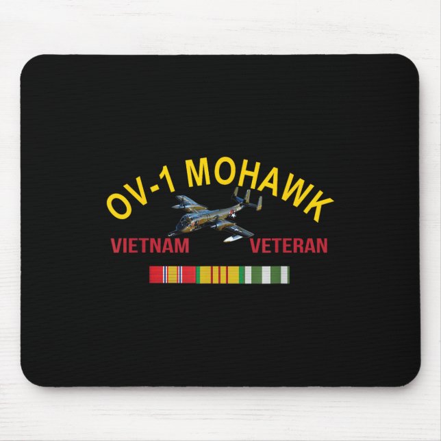 Grumman Ov-1 Mohawk Vietnam Veteran Ov-1 Flugzeug Mousepad (Vorne)